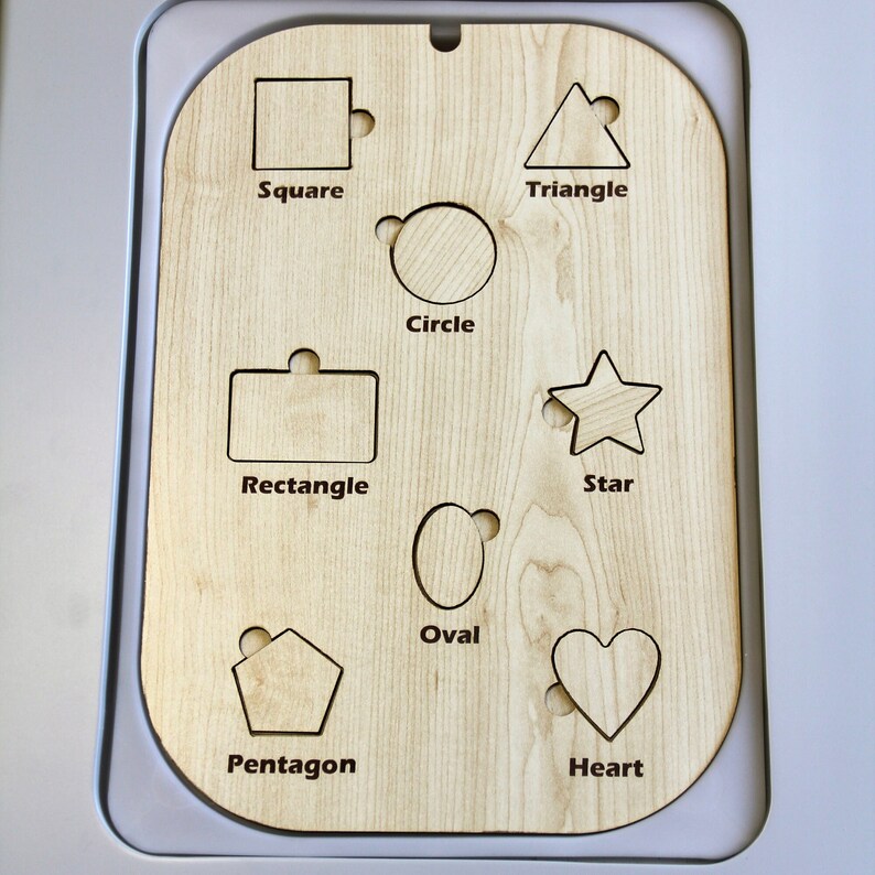 Shape Board Flisat Insert Wooden Insert Ikea Sensory Bin Insert Sensory ...