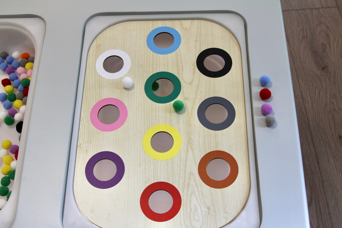 Color Sorting Lid for Ikea Trofast Bin Flisat Wooden Insert Etsy