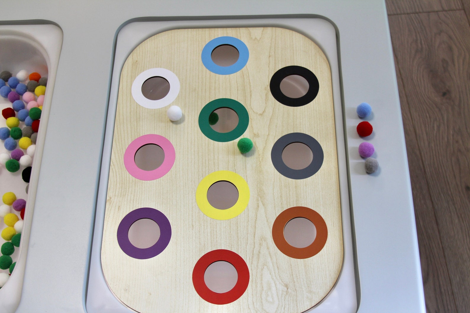 Color Sorting Lid for Ikea Trofast Bin Flisat Wooden Insert Etsy