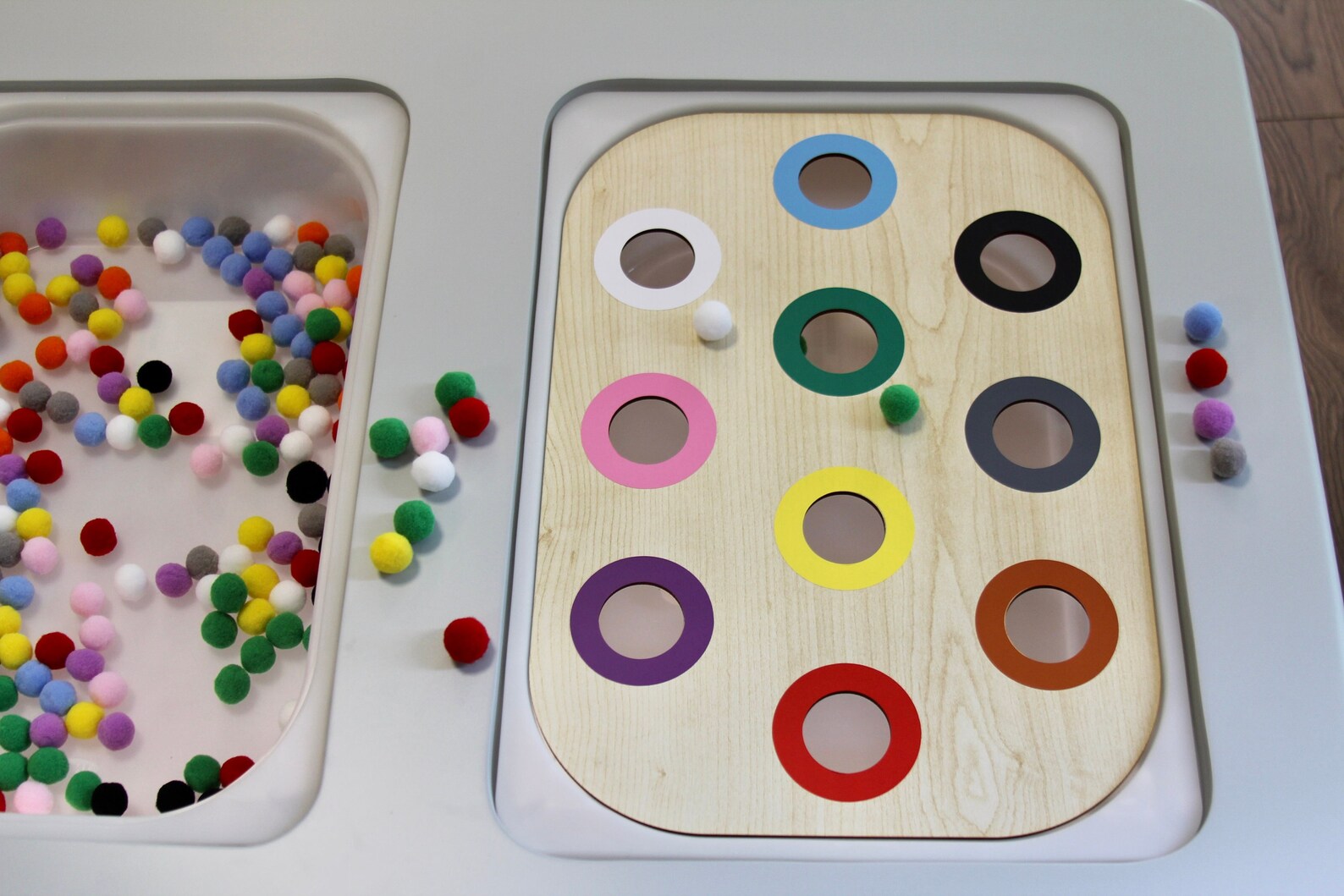 Color Sorting Lid for Ikea Trofast Bin Flisat Wooden Insert Etsy