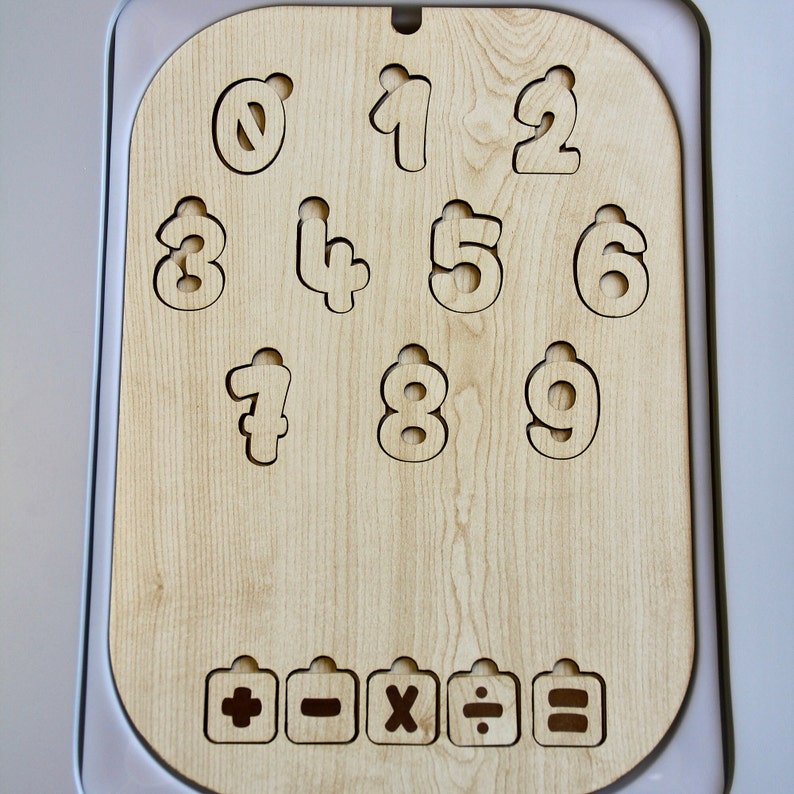 Numbers Lid for Ikea Trofast Bin Flisat Inserts Wooden Insert Color