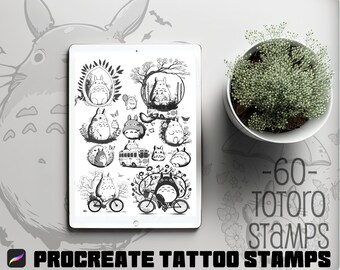 Totoro Tattoo Design Etsy Ireland