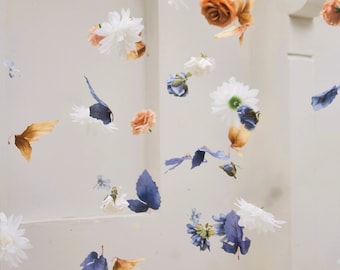Hanging Flower Garland, Custom Hanging Flowers Kit, DIY Ceiling Flower Set, Floating Flower Wall Hanging Backdrop, Flower Garland Wall Decor