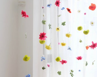 Hanging Flower Garlands, Custom Hanging Flowers Kit, DIY Ceiling Flower Set, Floating Flower Wall Hanging Backdrop for Wedding/ Birthday