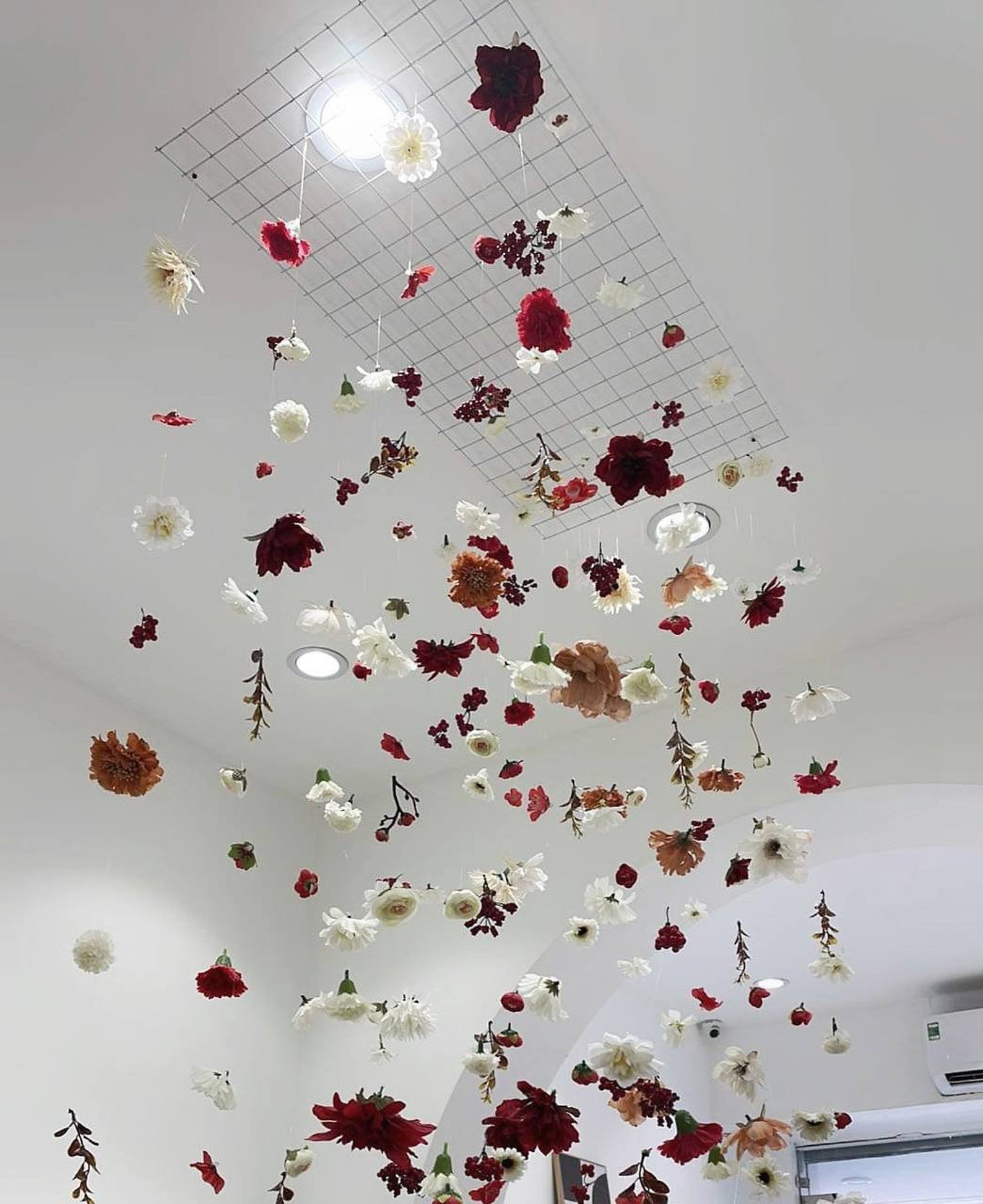 Hanging Flower Garlands, Custom Hanging Flowers Kit, DIY Ceiling Flower ...
