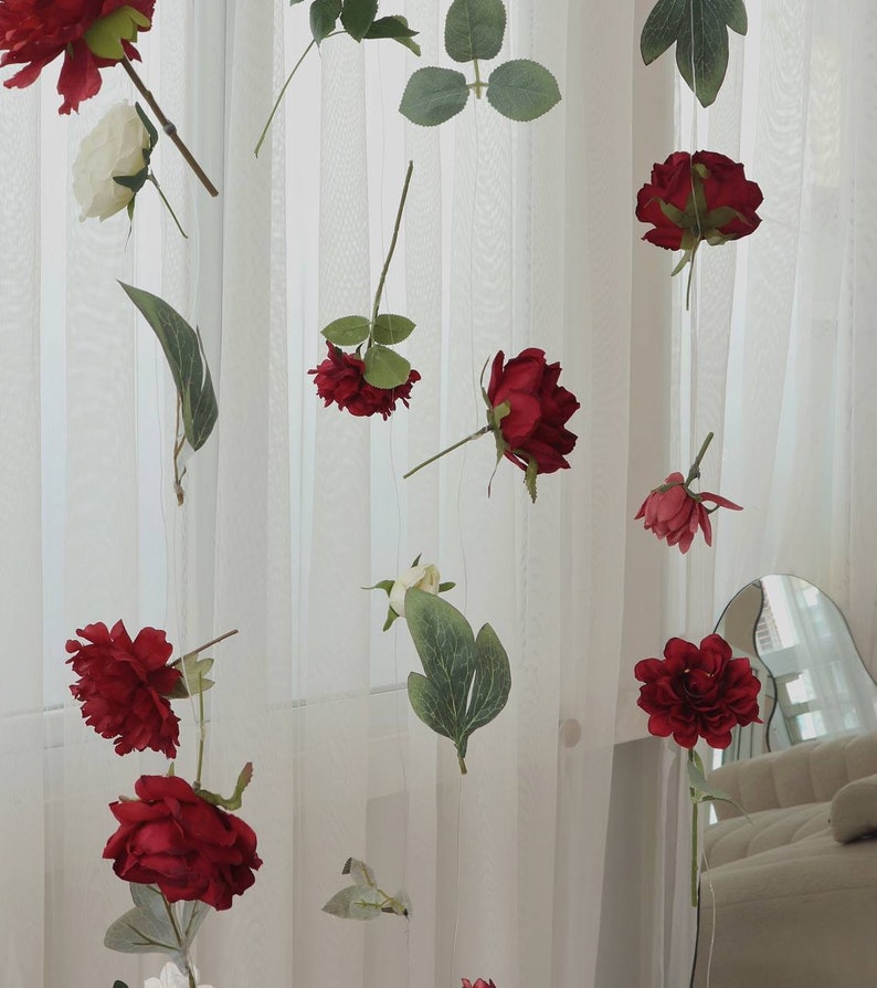 Hanging Flower Garland, Custom Hanging Flowers Kit, DIY Ceiling Flower ...