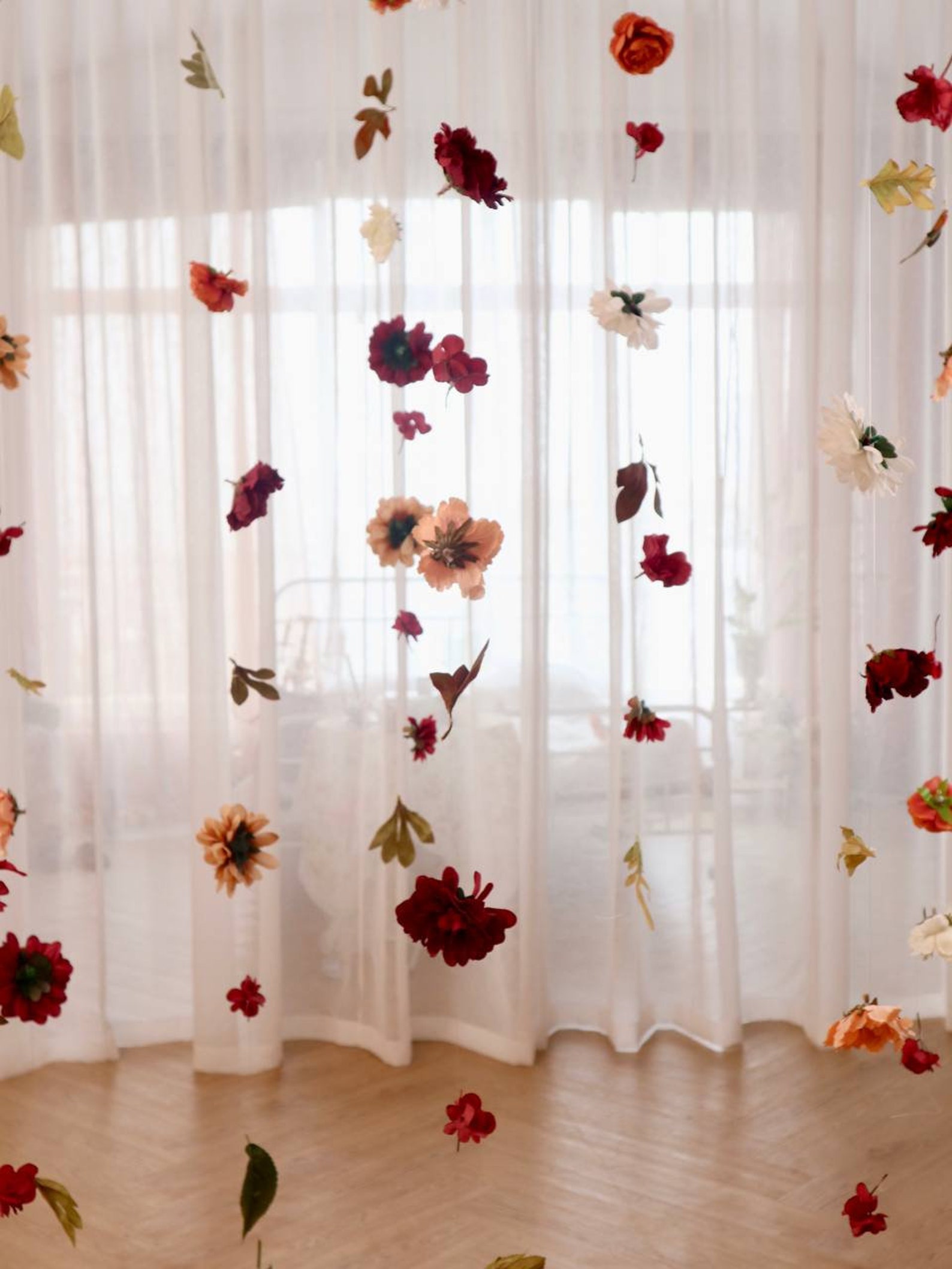 Hanging Flower Garlands, Custom Hanging Flowers Kit, DIY Ceiling Flower ...