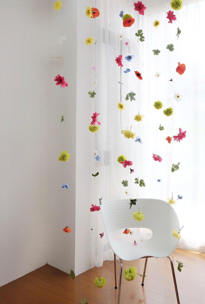 Hanging Flower Garlands, Custom Hanging Flowers Kit, DIY Ceiling Flower ...