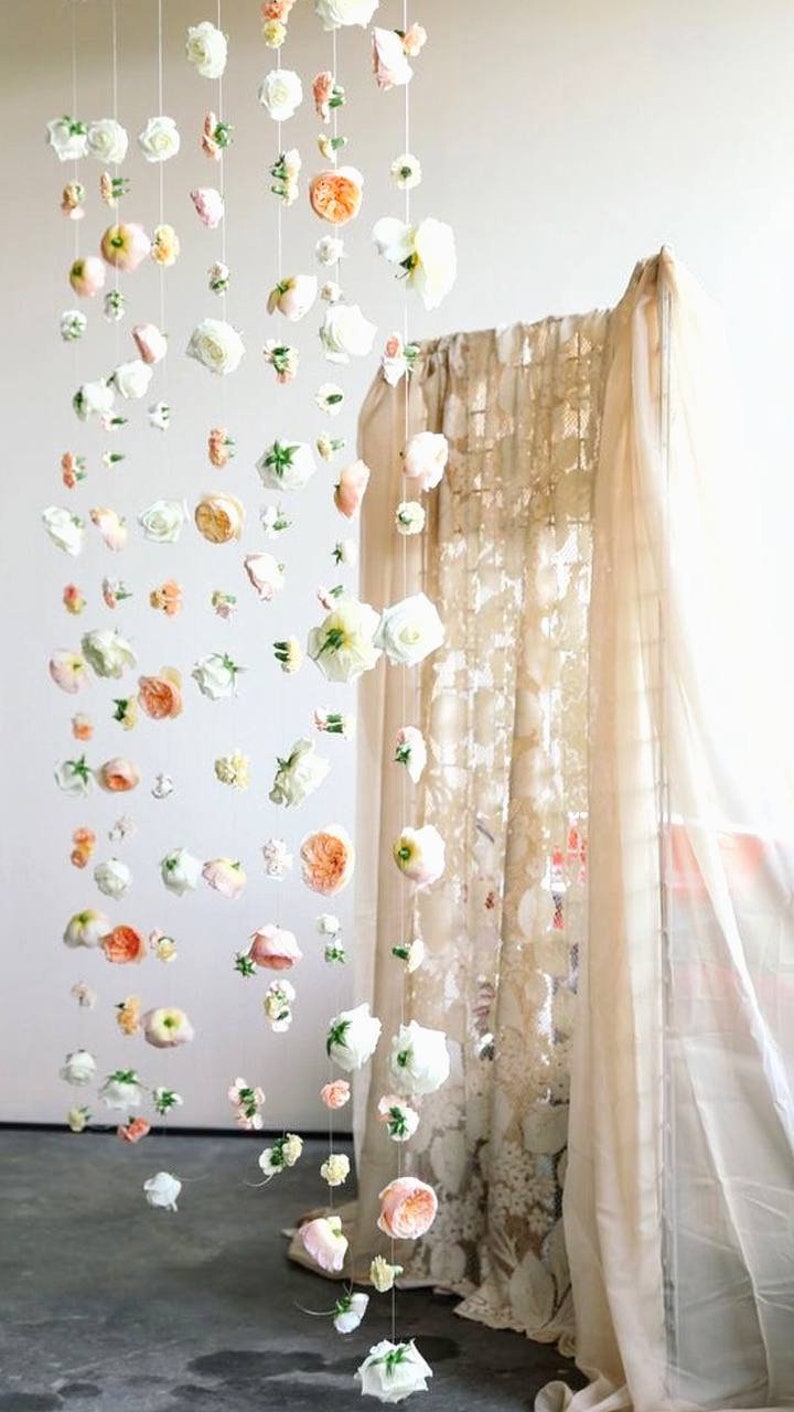 silk flower garland, hanging flower wedding, flower wall garland, ceiling hanging decor, flower curtain, wildflower backdrop, floral garland, hanging flower backdrop, faux flower garland, flower hanging decoration, hanging floral