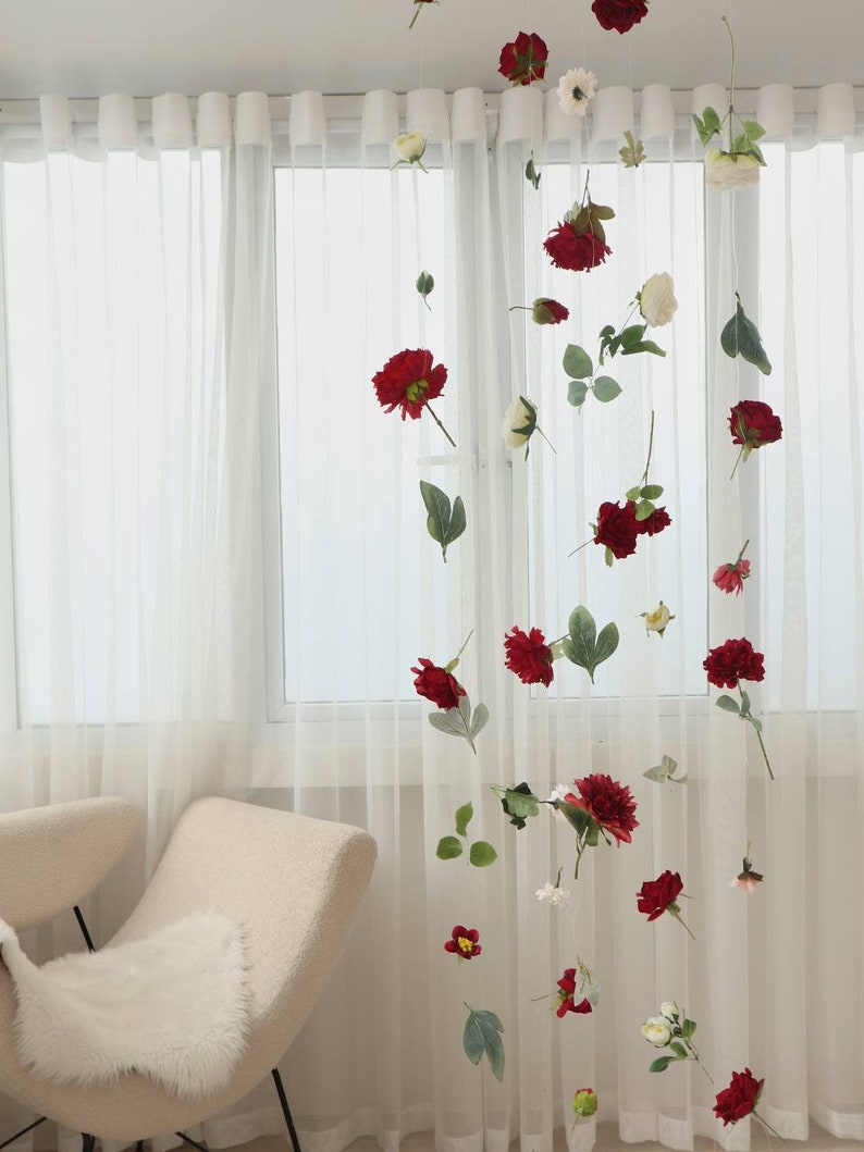 Hanging Flower Garland, Custom Hanging Flowers Kit, DIY Ceiling Flower