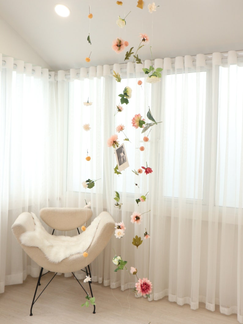 Hanging Flower Garland Custom Hanging Flowers Kit DIY Etsy