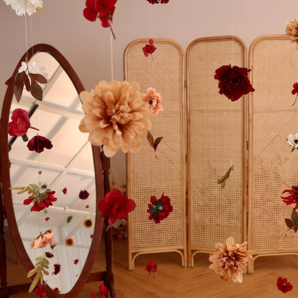 Hanging Dried Flower Backdrop Etsy