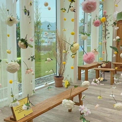 Hanging Flower Garland Custom Hanging Flowers Kit DIY Etsy