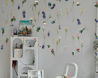 Kit di fiori sospesi personalizzati, ghirlanda di fiori sospesi, set di fiori da soffitto fai da te, sfondo da appendere a parete con fiori galleggianti, decorazione da parete con ghirlanda di fiori