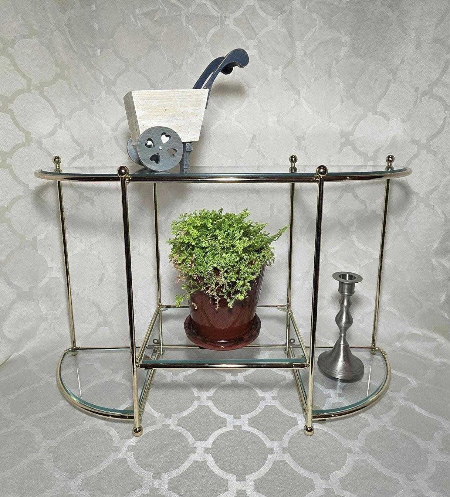 Vintage Glass Shelf - Etsy