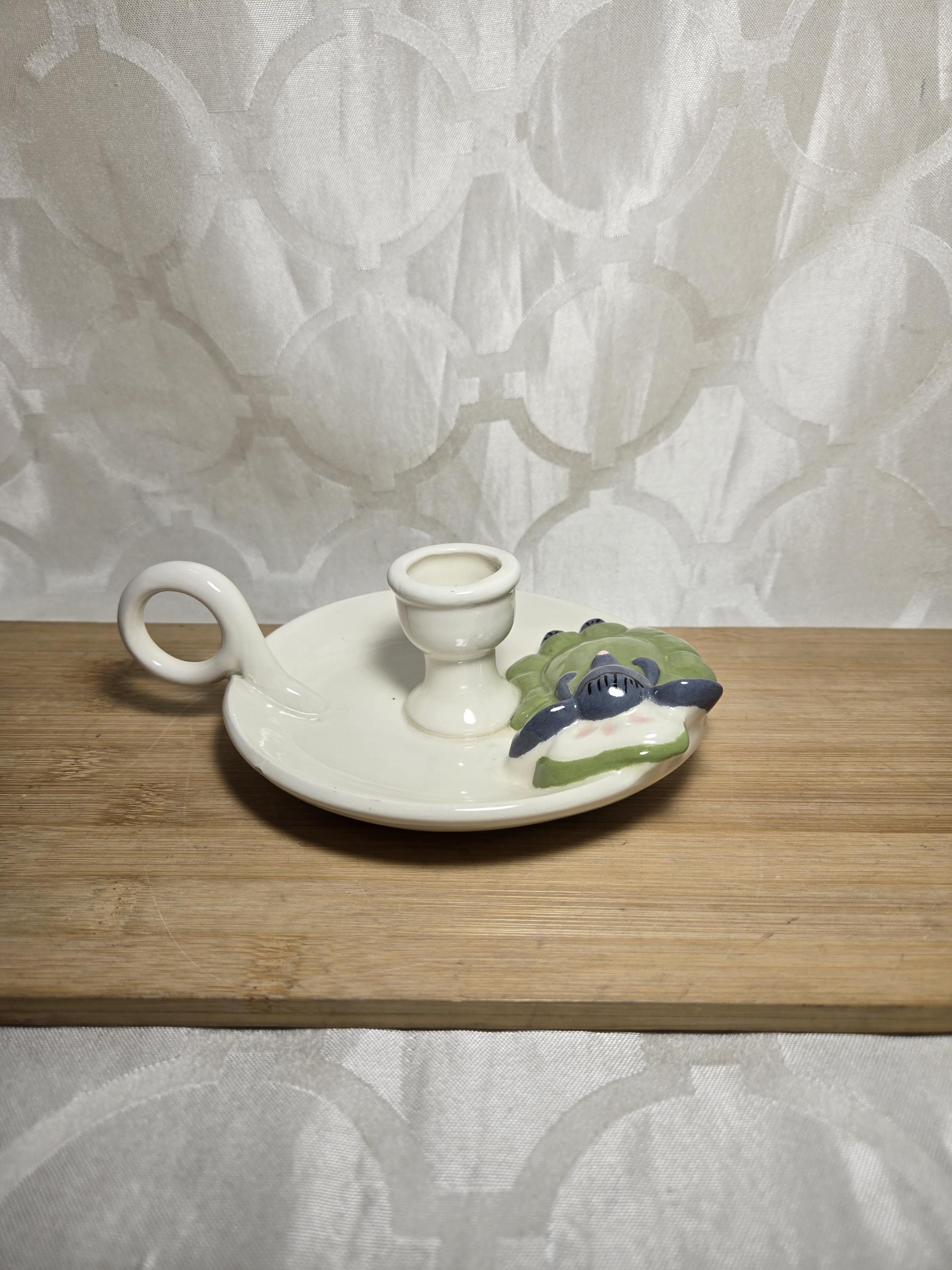 ヴィンテージの眠っているネズミの陶器製キャンドルホルダー - Etsy 日本