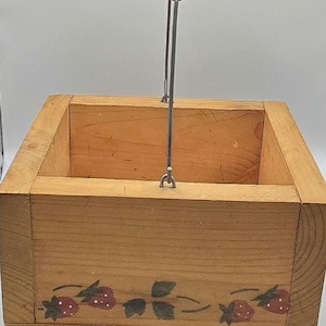 Vintage Wooden Strawberry Box. Wood Box With Handle.