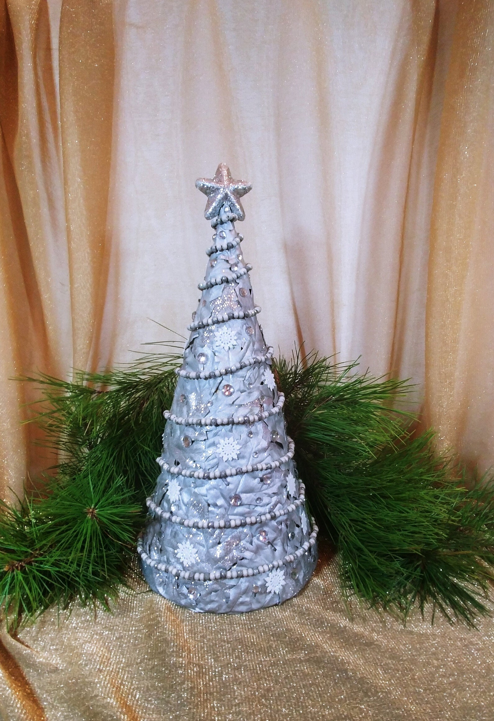 Glitz and Glam Christmas Tree Bundle Kit, Glamourous Sparkle Tree Decor,  Elegant Classy Theme Tree Decorations, Christmas Tree Kit, 