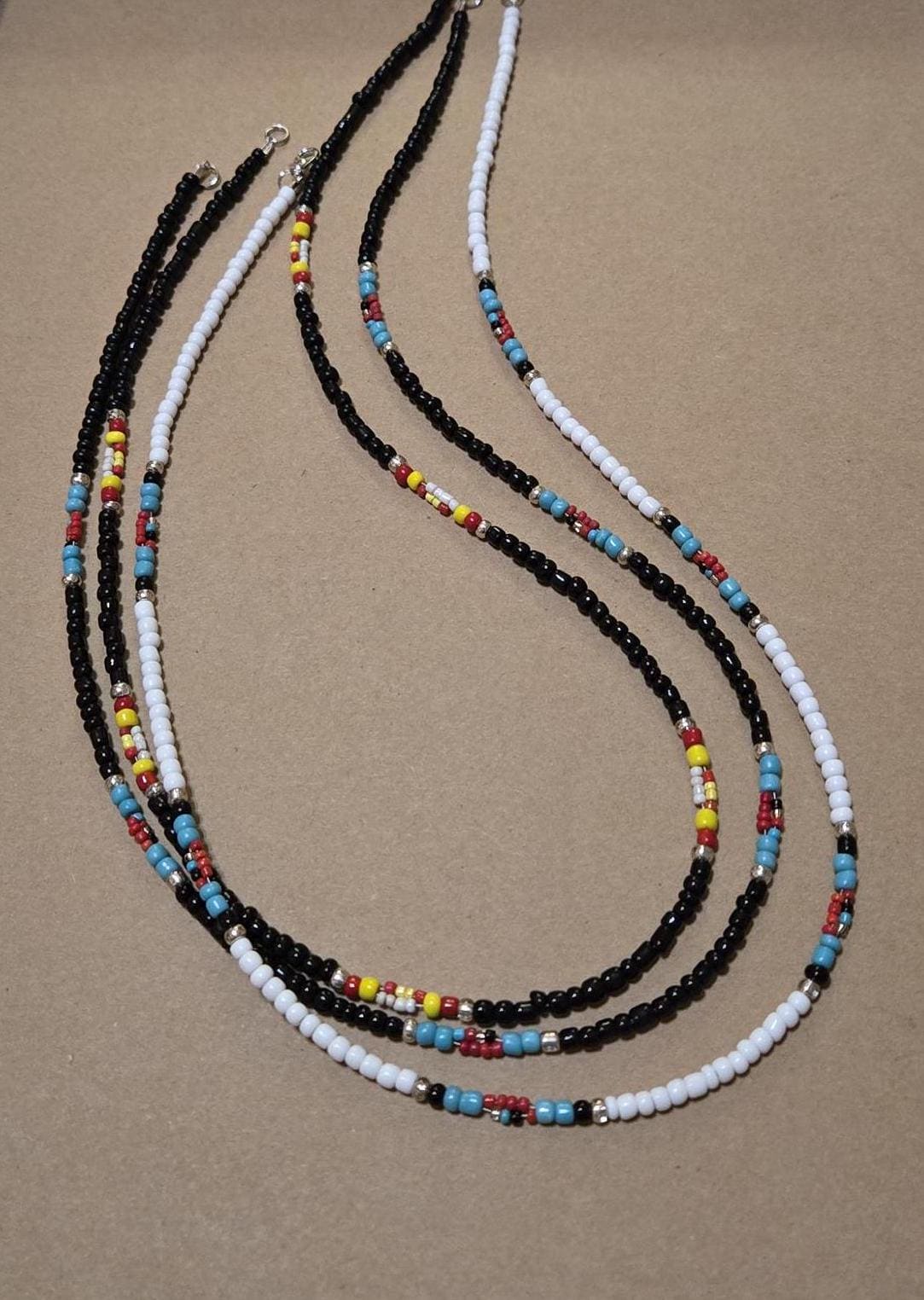 Men's Native American Beaded Necklace, Southwest Beaded Necklace - Etsy
