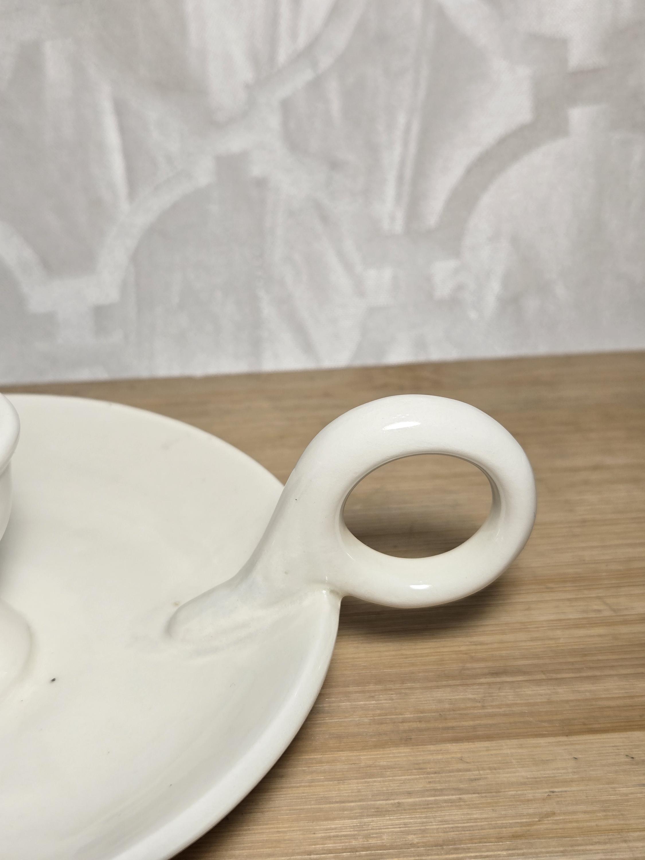 ヴィンテージの眠っているネズミの陶器製キャンドルホルダー - Etsy 日本