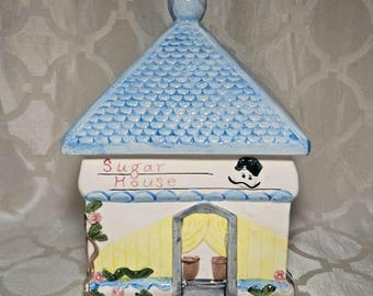 Vintage Zucker Haus Cottage Keksdose