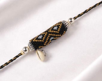 Rakhi Panchmasi tradizionale per il quinto mese di gravidanza – Bracciale Panchmasi fatto a mano con elementi sacri