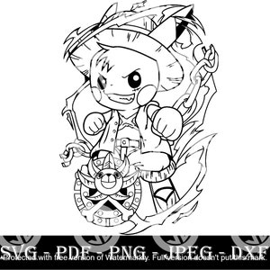 Luffy's Scar Lineart Sticker for Sale by Superdooperman