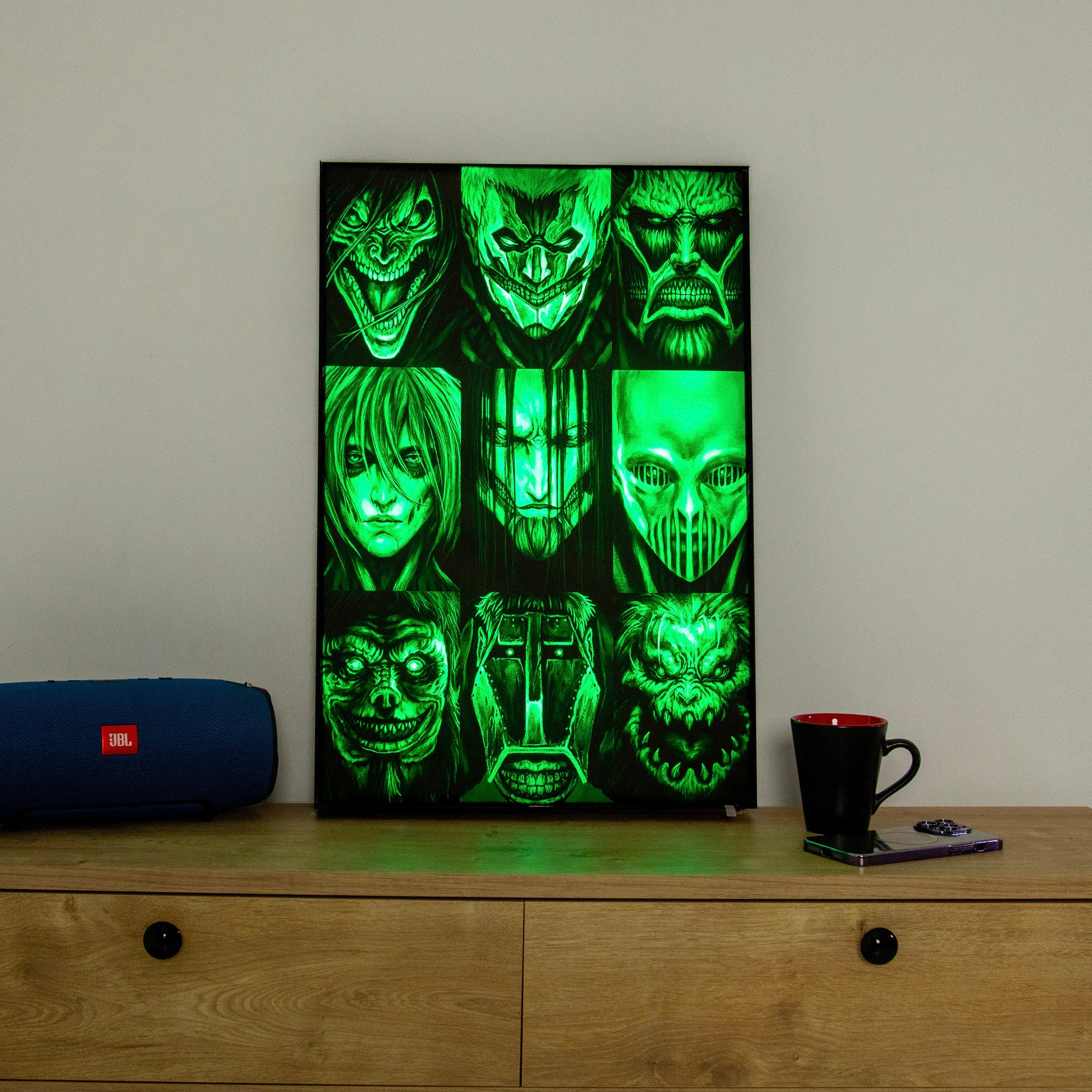 Plexi Glass Neon Led Wall Art Lightbox Agents Etsy