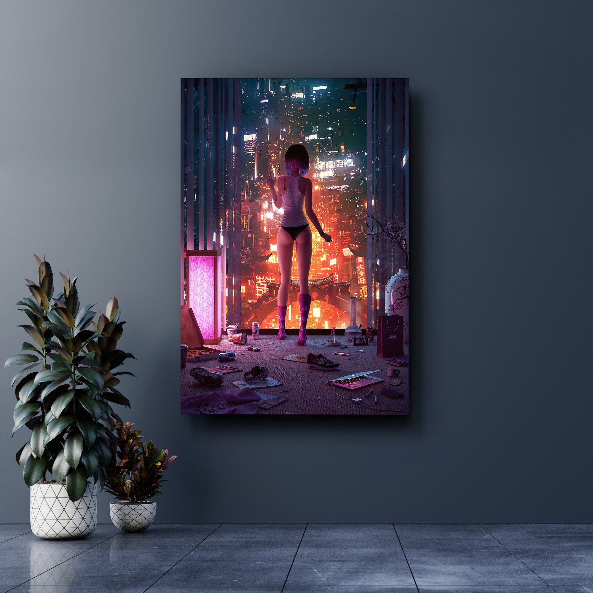 Anime Cyberpunk Edgerunners Posters Mural Kraft Paper Retro Art Painting  Pictures Vintage Home Decor Aesthetic Room Decoration - AliExpress