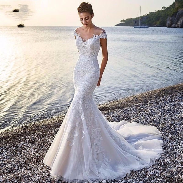 Mermaid Wedding Dress - Etsy