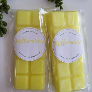 Millionairess Wax Melts, Designer Perfume Dupe, 50g Snap Bars, Highly Scented, Long Lasting, Vegan Friendly, Home Fragrances