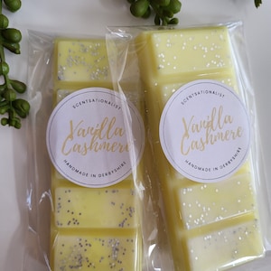 Vanilla Cashmere Soy Wax Melts, Autumn Themed 50g Snap Bars, Highly Scented, Long Lasting, Eco & Vegan Friendly, Home Fragrances
