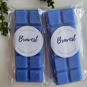 Bravest Wax Melts, Designer Aftershave Dupe, 50g Snap Bars, Highly Scented, Long Lasting, Vegan Friendly, Home Fragrances