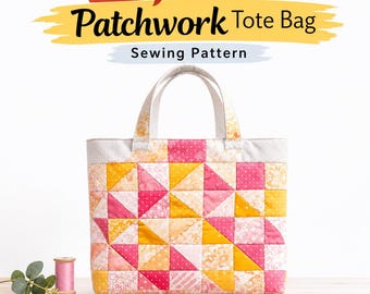 Mini Handbag Tutorial (PDF Download) | Quilt Tote Bag Sewing Pattern
