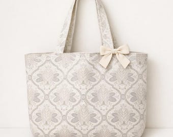 Doe-het-zelf canvas draagtas naaipatroon - handleiding grote markttas pdf - bloemen handtas pdf-gids - stap voor stap tas naaiproject voor beginners