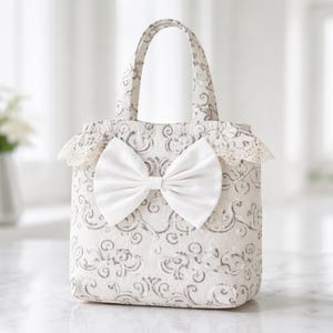 Ruffle Tote Bag Sewing Pattern | Elegant Pillow Bow Handbag (Digital Download)