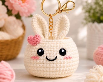 Beginner Easter Bunny Basket Crochet Pattern | Nursery Storage (PDF)