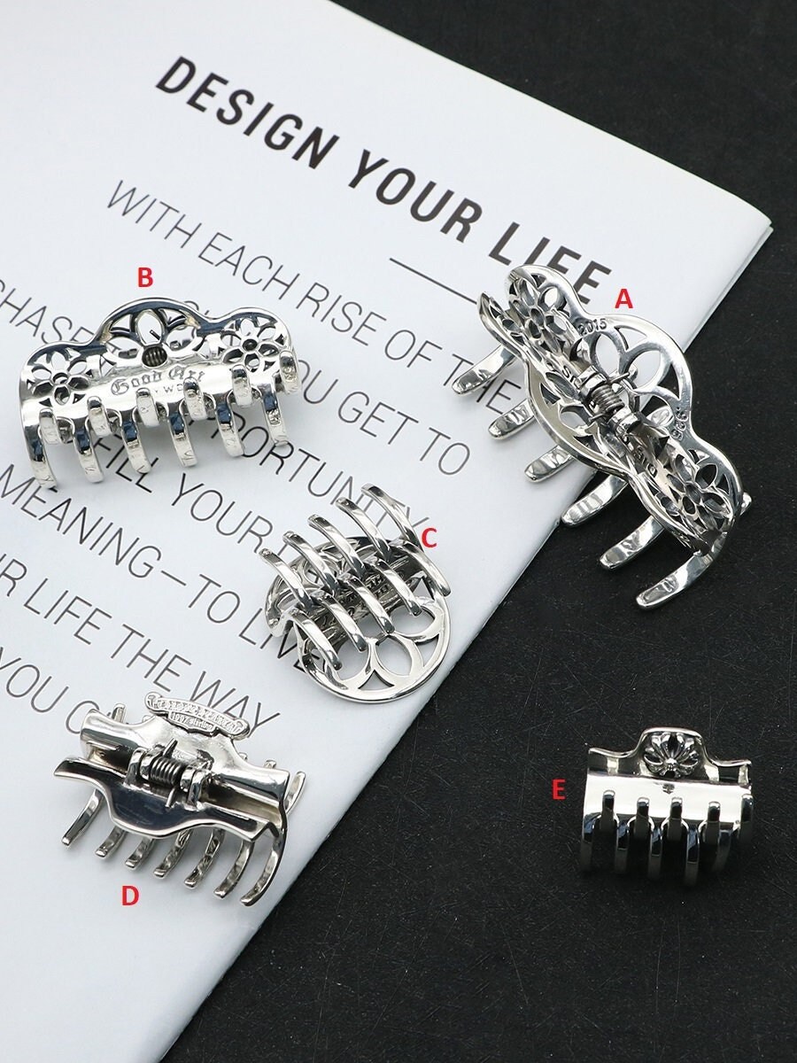 925 Sterling Silver Hair Clips 925 Silver Hair Claw Womens Etsy Sweden