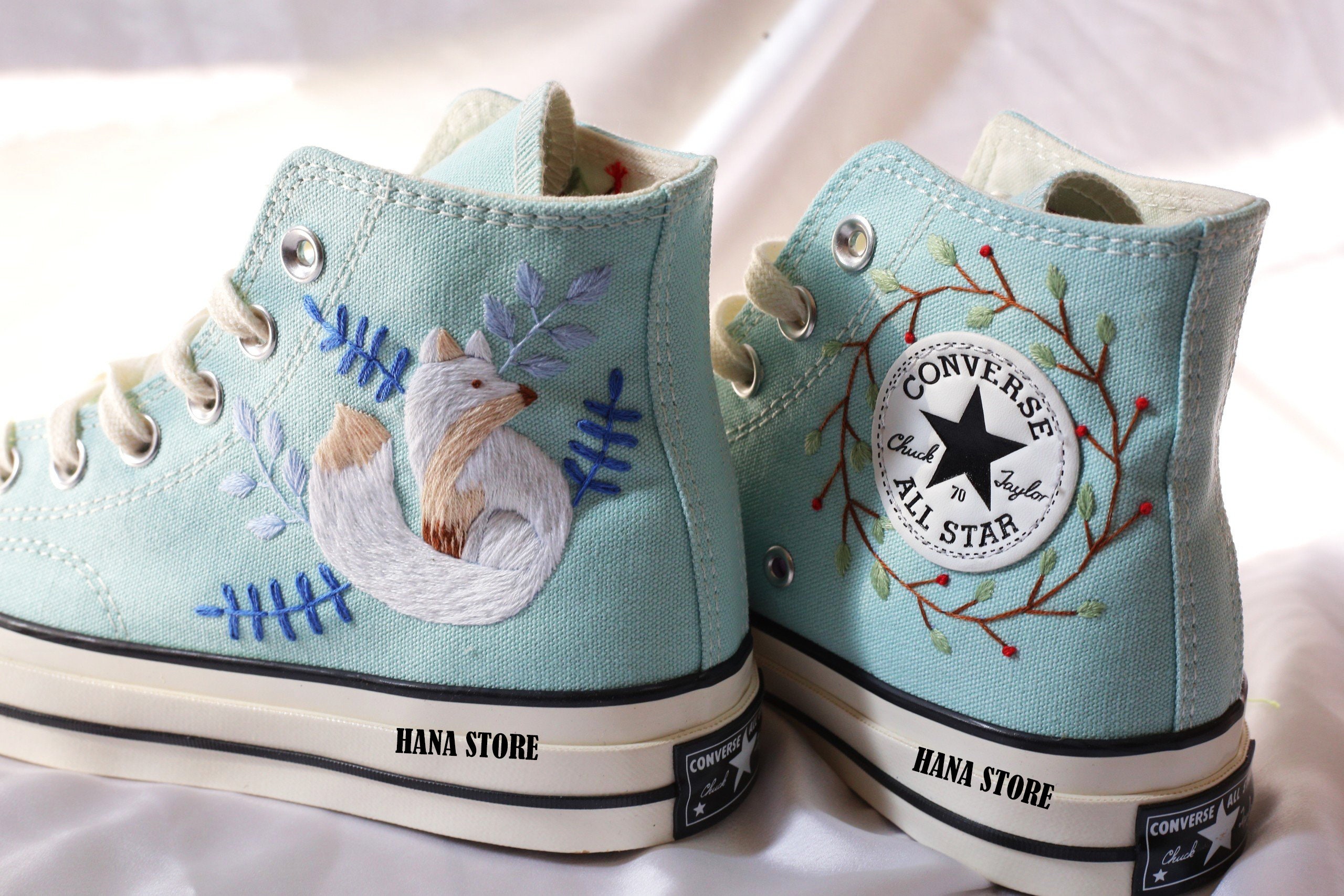 Golf le fleur converse blue high tops sale