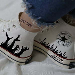Converse | custom embroidery | embroidered converse | Converse high tops| gifts for her