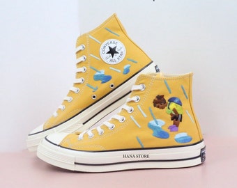 Cartoon Embroidered Converse Chuck Taylor 1970s: Custom Sneakers