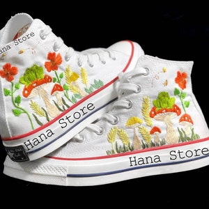 Converse Chuck Taylor 70s com cogumelo bordado: tênis inspirados na natureza