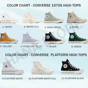 Custom Embroidered Wedding Converse Platform Sneakers: Floral Bridal Shoes image 9