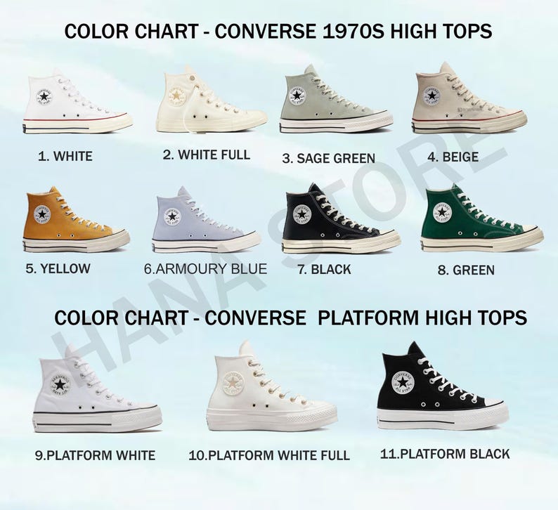 Custom Embroidered Wedding Converse Platform Sneakers: Floral Bridal Shoes image 9