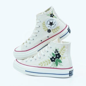 Baskets brodées personnalisées Converse Chuck Taylor pour mariage
