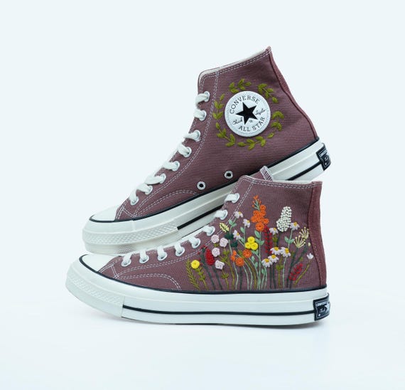 Plum converse shoes best sale