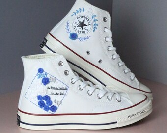 Embroidered converse/Custom converse chuck taylor 1970s embroidered Graduation Cap/Graduation cap embroidered sneakers/Gift class of 2024