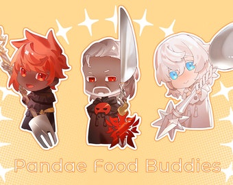 FFXIV - Pandae Food Buddies / Erichthonios / Lahabrea / Themis / Dicker Acrylaufsteller