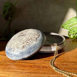 Unique ceramic box  • handmade • jewelry box container • free shipping