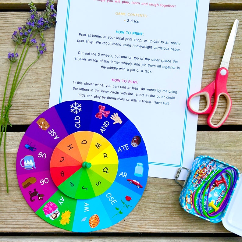 Alphabet Wheel Printable Worksheet Preschool Curriculum Etsy